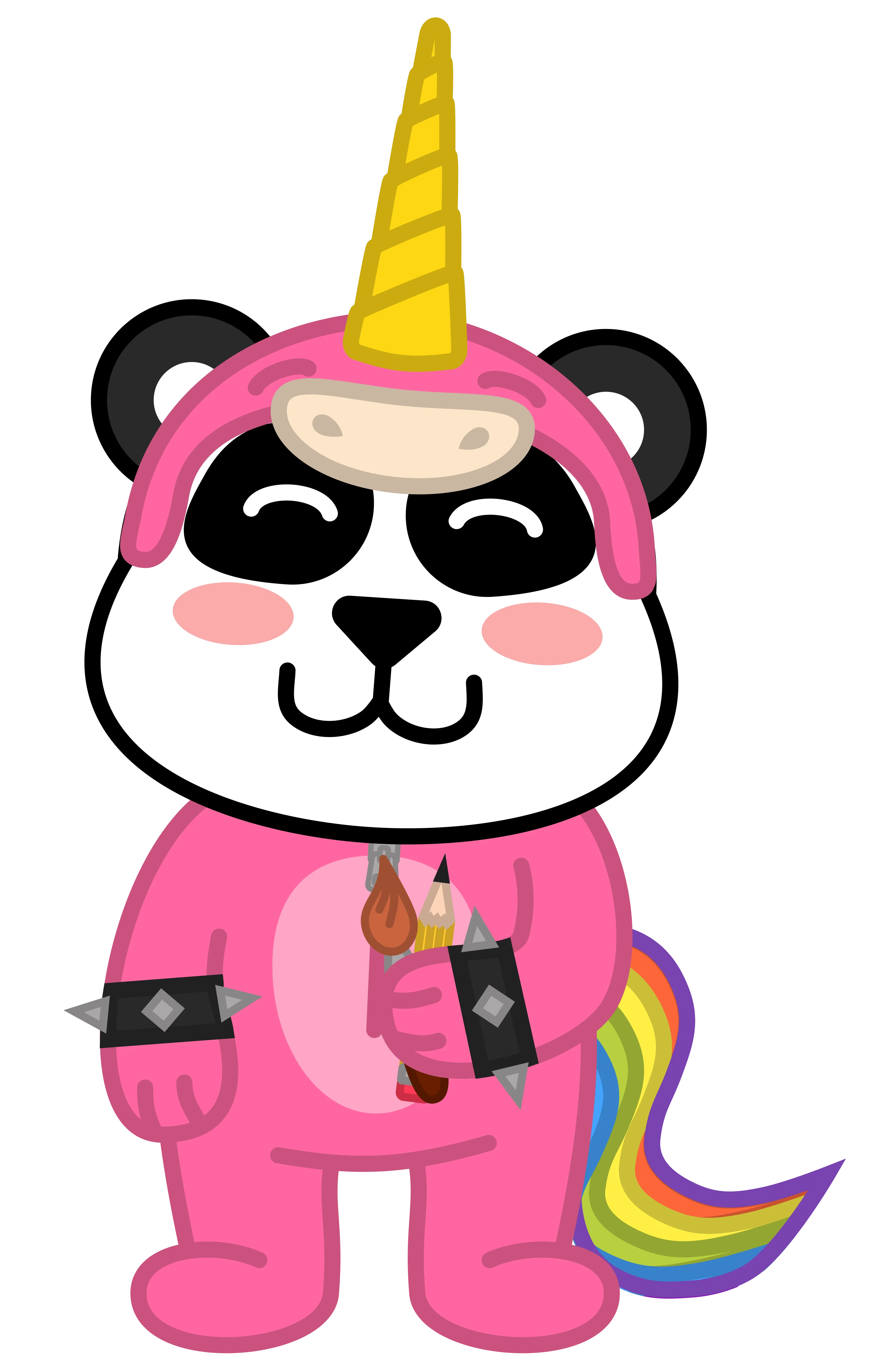 Panda unicornio